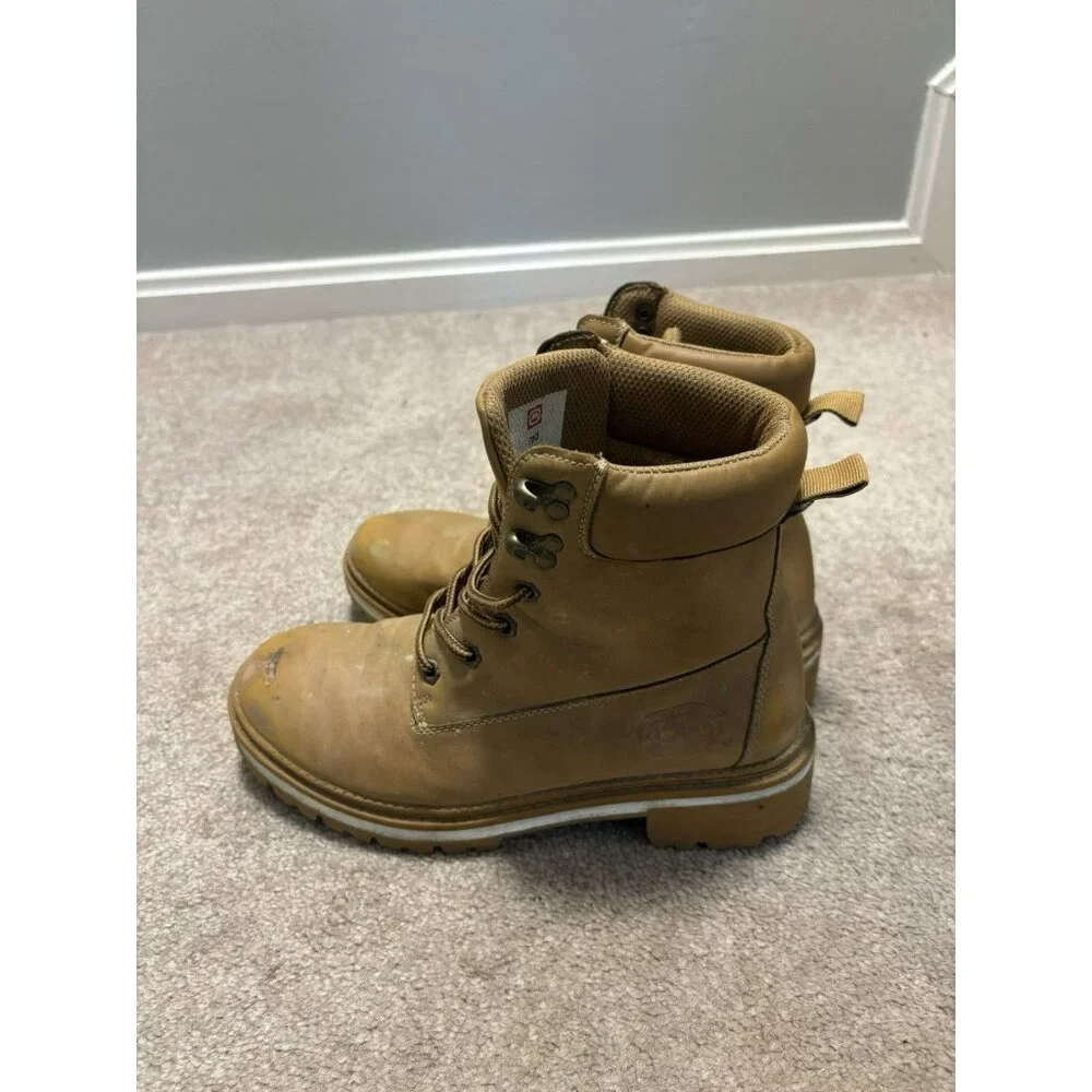 ECKO UNLTD Womens Brown Lace-Up Work Boot Ankle Boots Shoes Size 7 Jay-01L - Picture 7 of 8